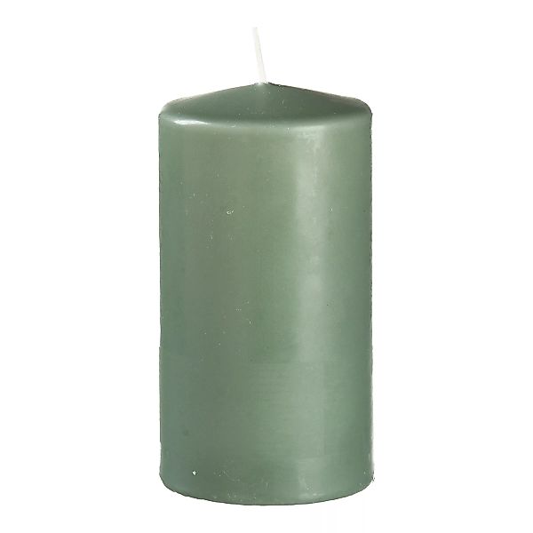 Kerze PURE ca.D7xH13cm, grau-grün günstig online kaufen