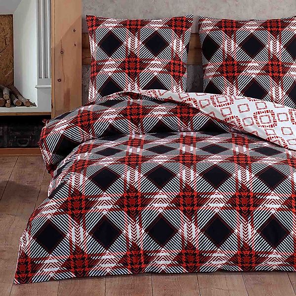 Buymax Bettwäsche, Biber, 3 teilig, 200x220 günstig online kaufen