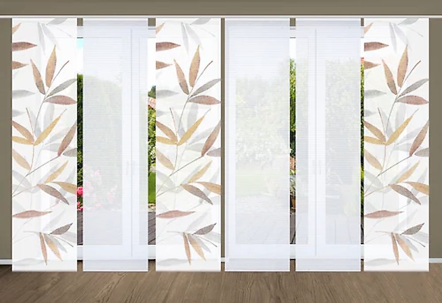 HOME in green Schiebegardine »RANDOW« Paneelwagen 6 Stk. tlg. SET DIGITALDR günstig online kaufen