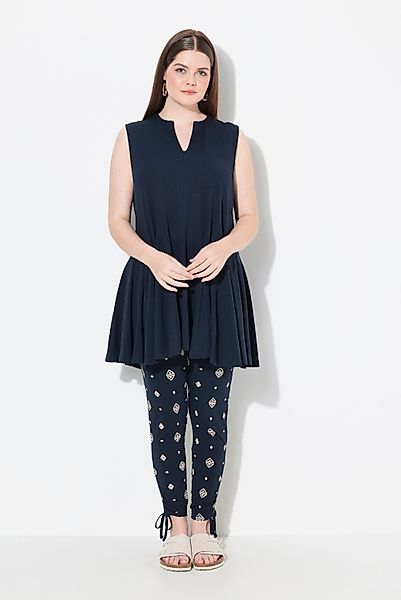 Ulla Popken Longshirt Top A-Linie Tunika-Ausschnitt günstig online kaufen