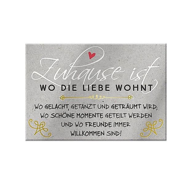 Sheepworld Dekofigur Magnet - mit Umschlag - Zuhause - ca. 8,2 x 6 cm günstig online kaufen