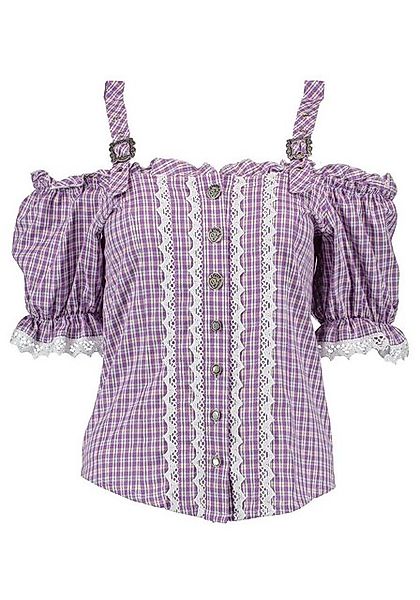 OS Trachten Trachtenbluse Kivori Tailliert, Bluse mit Trägern, Puffärmel, S günstig online kaufen