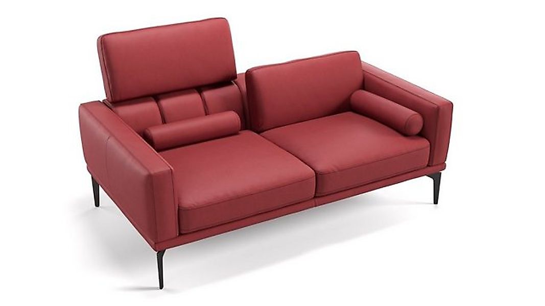 Sofanella 2-Sitzer Leder BIANCO, Relaxsofa, Designsofa, Designer Couch, Ita günstig online kaufen