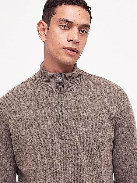 Barbour Half Zip Pullover Wolle Taupe - Größe XL günstig online kaufen