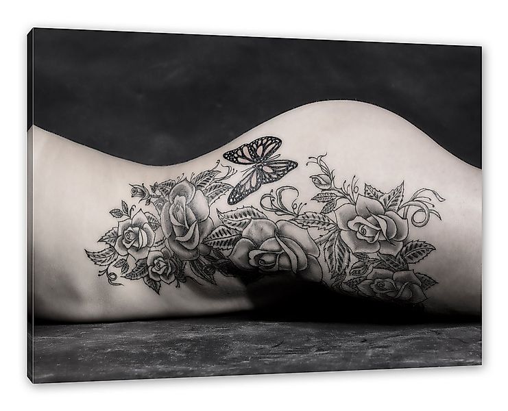 Pixxprint Leinwandbild Sexy Tattoos Nice Girl Erotik, Sexy Tattoos Nice Gir günstig online kaufen