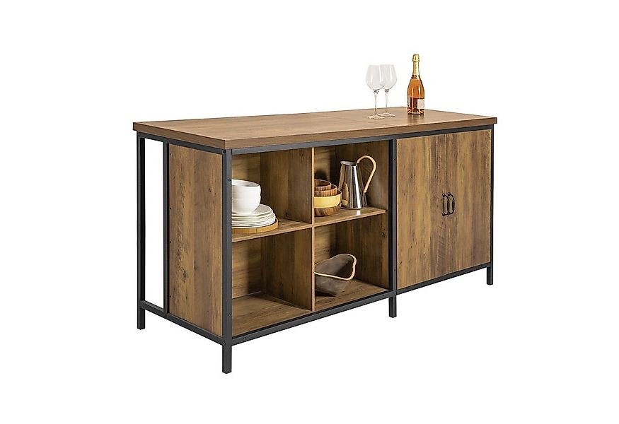 SoBuy Küchenbuffet KNL01, Vitrinenschrank Buffet Küchenarbeitsblock Arbeits günstig online kaufen