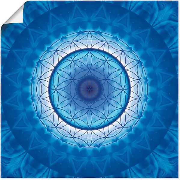 Artland Wandbild "Blume des Lebens 2", Muster, (1 St.), als Leinwandbild, P günstig online kaufen