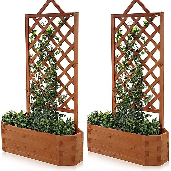 Mucola Rosenbogen Spalier mit Blumenkasten 2 günstig online kaufen