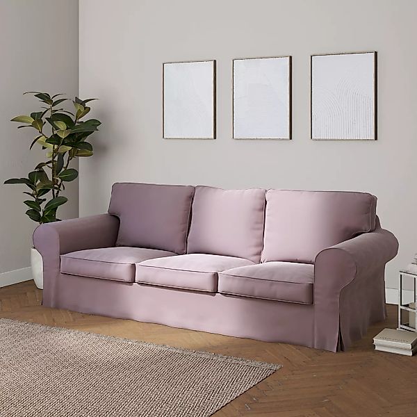 Bezug für Ektorp 3-Sitzer Sofa nicht ausklappbar, rosa, Sofabezug für Ektor günstig online kaufen