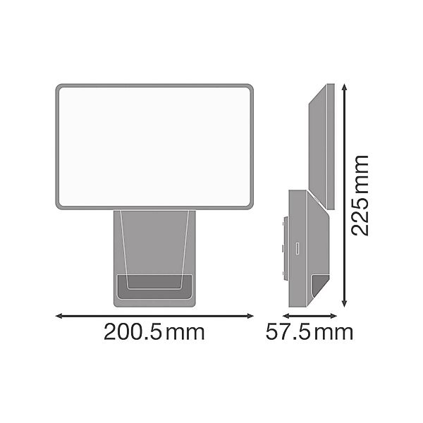 OSRAM LED-Sensor-Außenstrahler ENDURA PRO FLOOD, weiß, 27 W günstig online kaufen