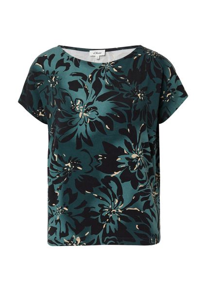 s.Oliver Kurzarmshirt T-Shirt Fließendes Jersey-Shirt mit günstig online kaufen