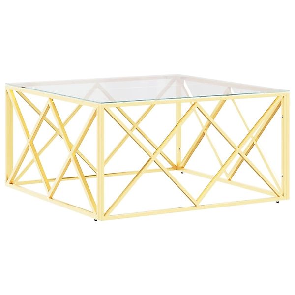 vidaXL Couchtisch Couchtisch 80x80x40 cm Edelstahl günstig online kaufen