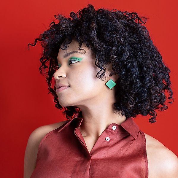 ALEXASCHA Paar Ohrclips Statement Clip Ohrringe ohne Ohrlöcher • Glas Clips günstig online kaufen