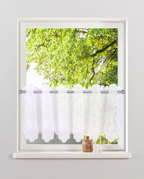 Home affaire Scheibengardine "Maarle" Durchzuglöcher 1 Stk. tlg. günstig online kaufen