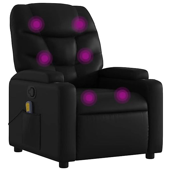 vidaXL Massage-Relaxsessel Kunstleder Schwarz 3206052 günstig online kaufen