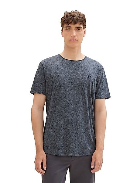 TOM TAILOR Denim T-Shirt in Melange-Optik günstig online kaufen