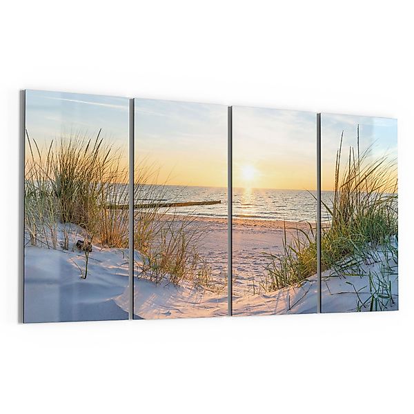 DEQORI Glasbild 'Abendsonne an der Ostsee', günstig online kaufen