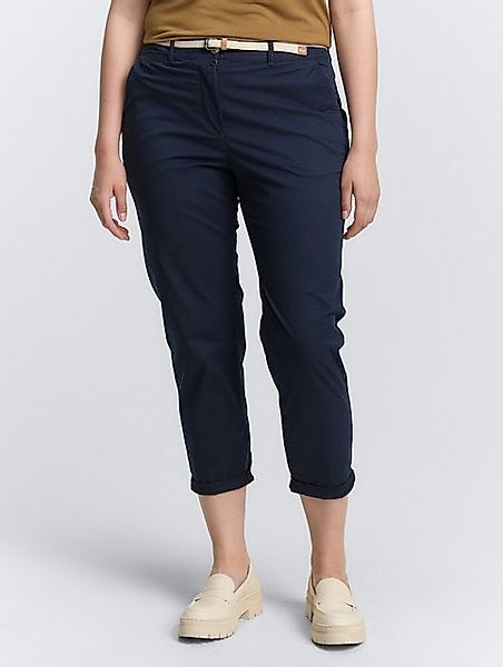 TOM TAILOR PLUS Stoffhose Plus Size - Slim Chino Hose mit Gürtel günstig online kaufen