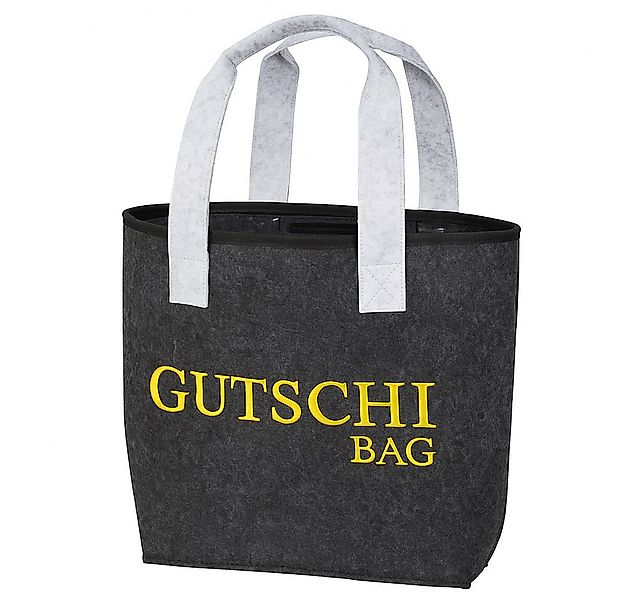 MF Shopper Gutschi Bag Filz Tasche mit Innentasche und goldener Stickerei ( günstig online kaufen