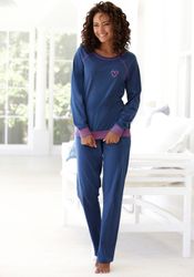 Vivance Dreams Pyjama 2 Stk. tlg., mit dekorativen Flatlock-Nähten in Neonf günstig online kaufen