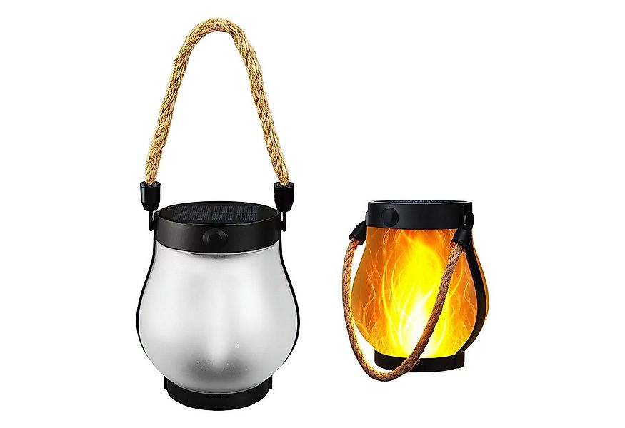 Refttenw LED Laterne Wiederaufladbare Solar-Campinglaterne, Gartenlaterne, günstig online kaufen