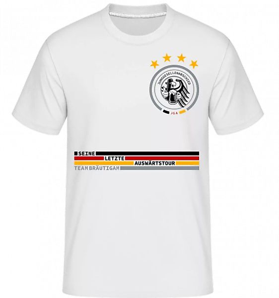 Letzte Auswärtstour Team Bräutigam · Shirtinator Männer T-Shirt günstig online kaufen