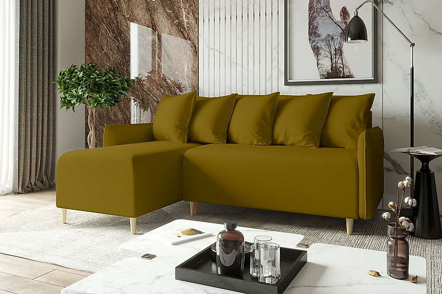 99rooms Ecksofa Royalty, L-Form, Eckcouch, Ottomane links oder rechts beste günstig online kaufen