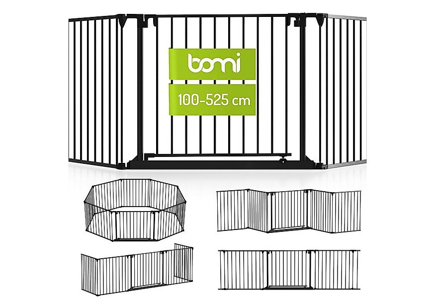 BOMI Türschutzgitter Absperrgitter Milo 100–525 cm, Raumtrenner, Laufstall günstig online kaufen