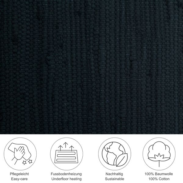 THEKO Teppich "Happy Cotton Fleckerl, handgewebt" rechteckig 5 mm Höhe Flac günstig online kaufen