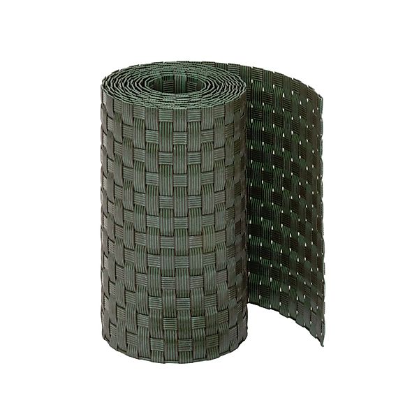 Jardinion Sichtschutzstreifen 250cm x 19cm x 2,4mm Grün Blickdicht günstig online kaufen