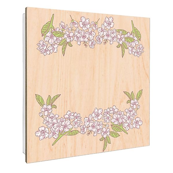 Banjado Großer Schlüsselbox Holz 30x30cm Weiß Scharnier Rechts 50 Haken Sch günstig online kaufen