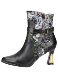 LAURA VITA Stiefelette Leder/Textil . High-Heel-Stiefelette günstig online kaufen