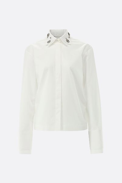 Hemdbluse Boxy Fit mit Details günstig online kaufen