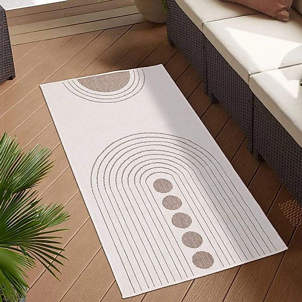 Carpet City Outdoorteppich "DUO RUG 5739" rechteckig 5 mm Höhe Wendeteppich günstig online kaufen