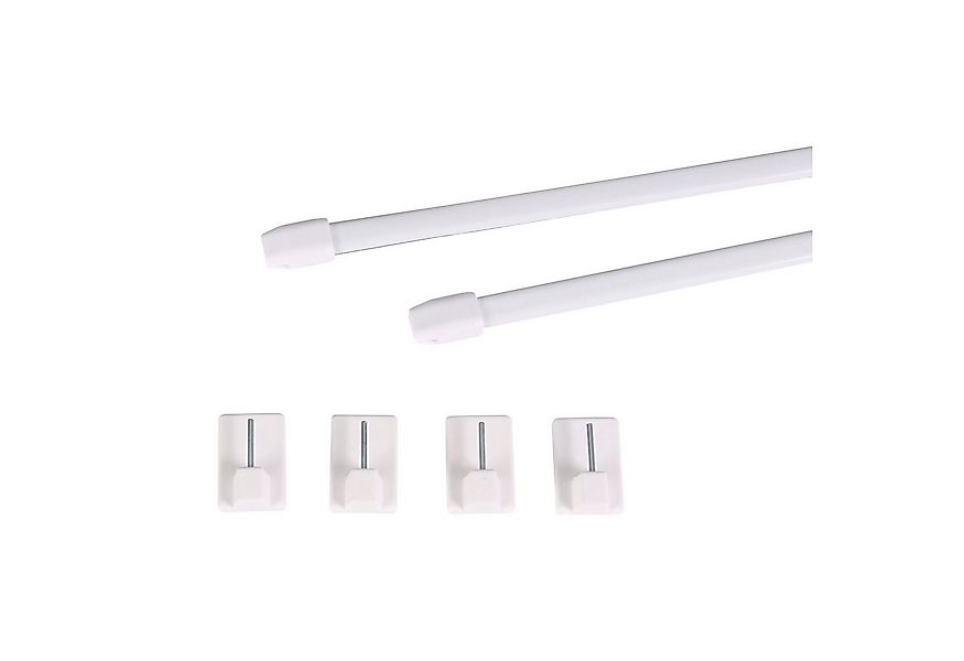 Deco-Raum Vitragenstange mit Klebehaken ausziehbar, ausziehbar, geklebt, oh günstig online kaufen