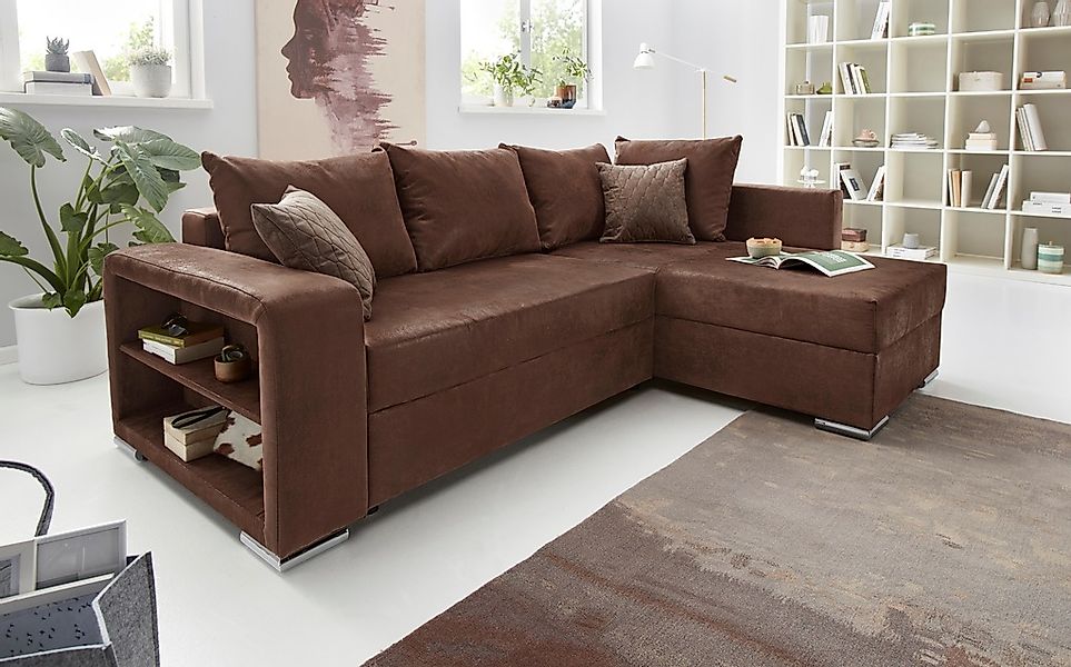 COLLECTION AB Ecksofa "John L-Form" inklusive Bettfunktion und Bettkasten günstig online kaufen