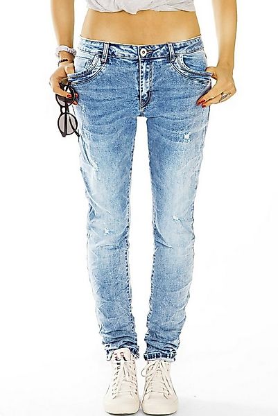 be styled Boyfriend-Jeans destroyed Hüftjeans, relaxed Damenhosen im bequem günstig online kaufen