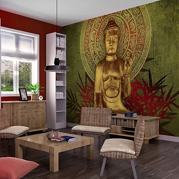 Fototapete - Goldener Buddha günstig online kaufen