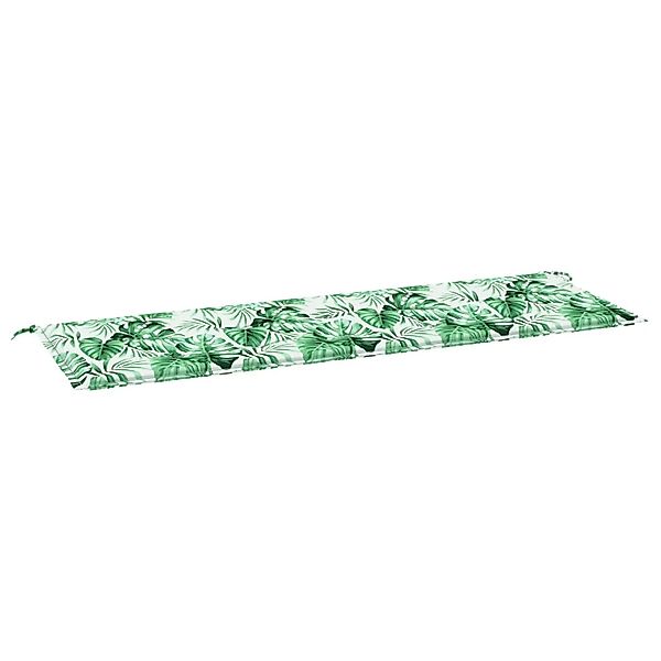 vidaXL Gartenbank-Kissen Floral Grün 150 x 50 x 4 cm Oxford Stoff 361154 günstig online kaufen