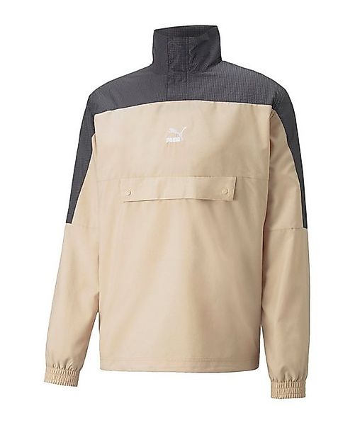 PUMA Sweatshirt PUMA Swxp Woven Halfzip Sweatshirt Beige Polyester günstig online kaufen