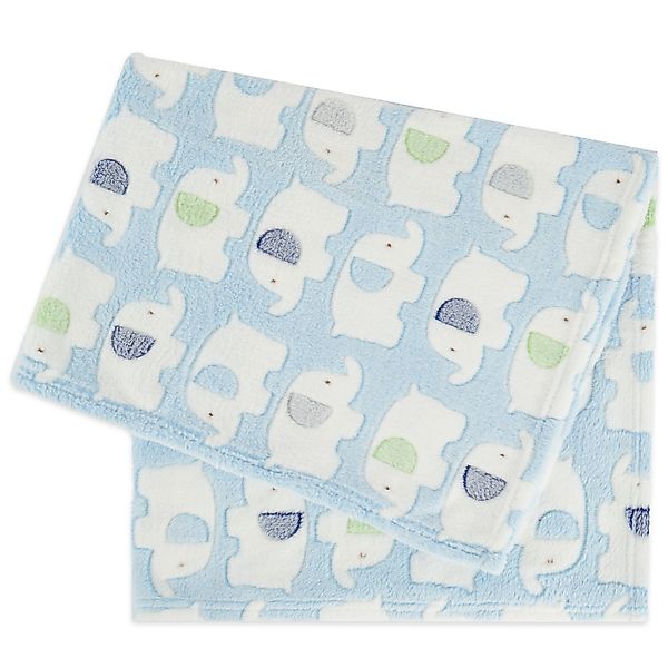 Krabbeldecke Bieco Babydecke Jungen Blau Elefanten günstig online kaufen