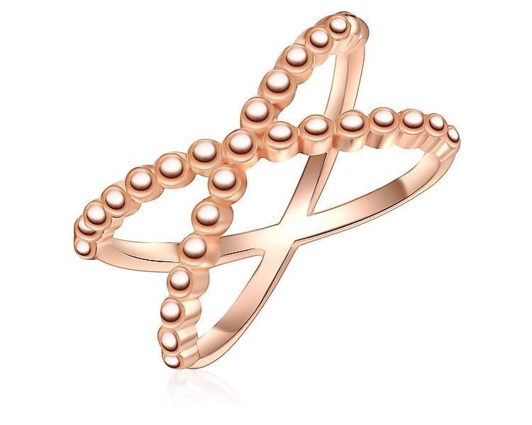 Lulu & Jane Silberring roségold günstig online kaufen