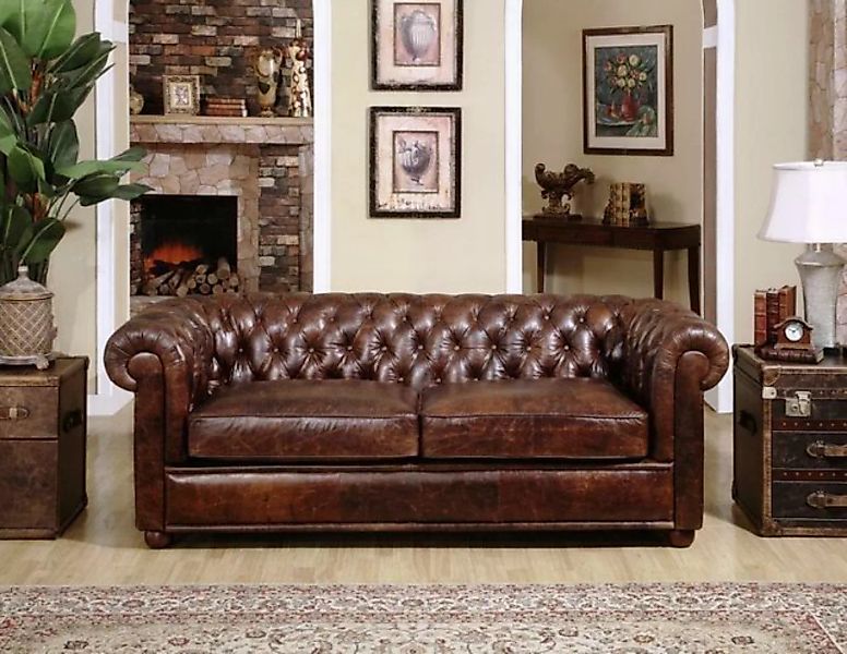 JVmoebel Sofa Chesterfield Couch Polster Sofas Klassischer 3 Sitzer günstig online kaufen