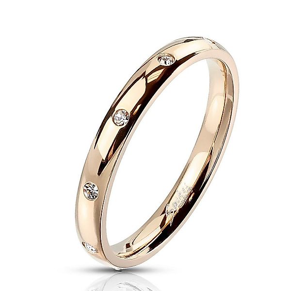 Order & Smile Schmuck Fingerring Zirkonia Ring rosegold günstig online kaufen