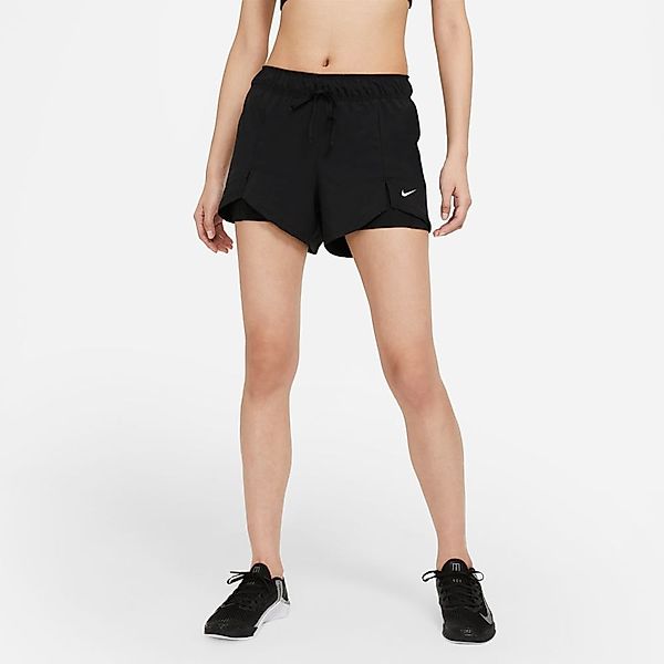 Nike Flex Essential 2 In 1 Big Kurze Hose 1X Black / Black / White günstig online kaufen