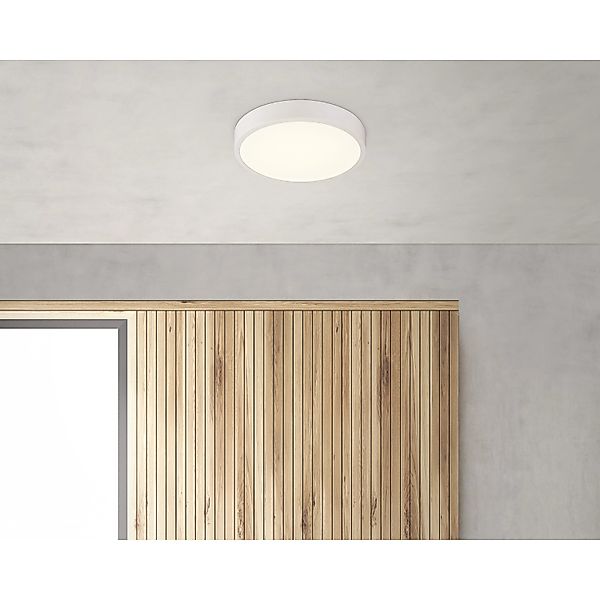Globo LED-Deckenleuchte Archimedes Aluminium Druckguss Weiß günstig online kaufen