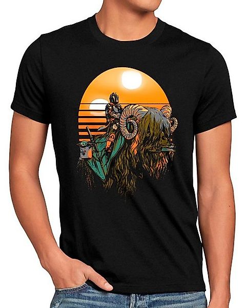 style3 T-Shirt Bantha Rider yoda star the mandalorian wars günstig online kaufen