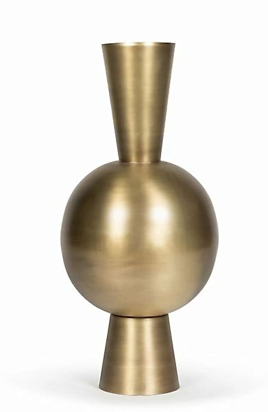 Dekocandle Vasen Trompetenvase Messing gold Ø31 x 67 cm (1 Stück) (gold) günstig online kaufen