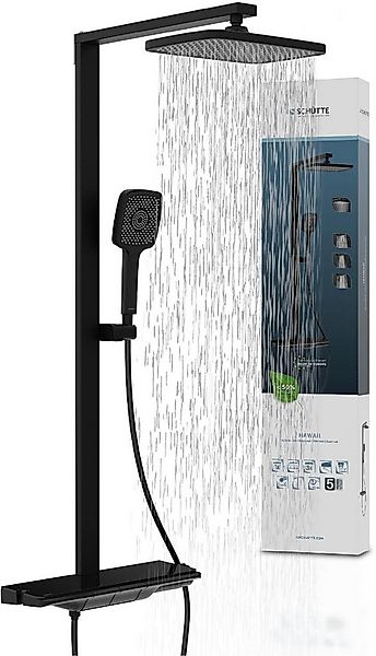 Schütte Duschsystem HAWAII Überkopfbrause-Set, Höhe 115 cm, 3 Strahlart(en) günstig online kaufen