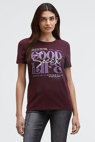 SOCCX Rundhalsshirt mit Baumwolle günstig online kaufen